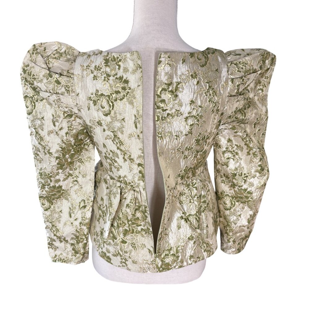 Tuckernuck Gold Floral Blouse - Picture 9 of 13